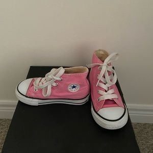 Pink Converse high tops